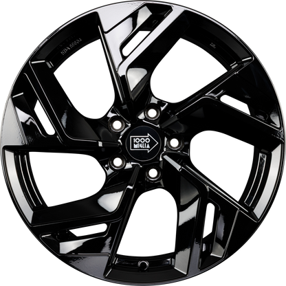 1000 Miglia MM1031 Gloss Black Alufelge 7.5x18 Zoll ET33 LK 5x108 ML73.1
