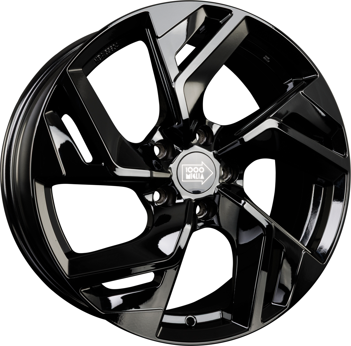 1000 Miglia MM1031 Gloss Black Alufelge 7.5x18 Zoll ET33 LK 5x108 ML73.1 – Bild 2