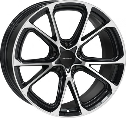 Proline Techart Formula VI black polished Alufelge 10x22 Zoll ET56 LK 5x130 ML71.5