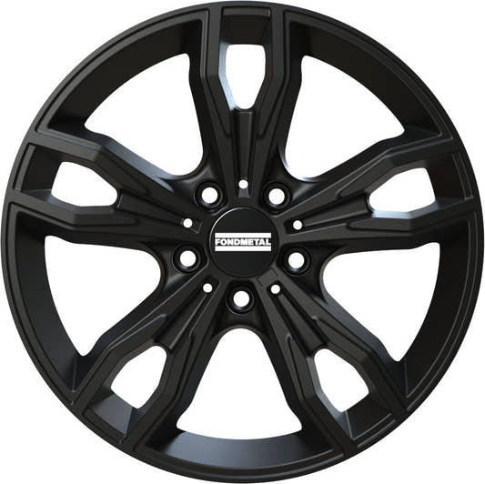 Fondmetal Alke matt black Alufelge 10x20 Zoll ET50.08 LK 5x127 ML71.6 – Bild 2