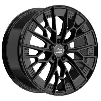 Fondmetal 1972 glossy black Alufelge 9x20 Zoll ET20 LK 5x115 ML71.6 – Bild 2
