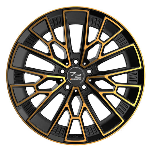 Fondmetal 1972 Glossy Black Bronze Machined Alufelge 9x20 Zoll ET20 LK 5x115 ML71.6
