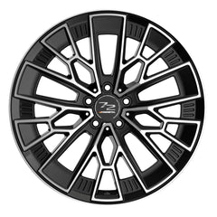 Fondmetal 1972 glossy black machined Alufelge 9x20 Zoll ET20 LK 5x115 ML71.6
