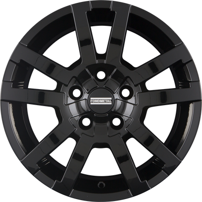 Fondmetal 7700-1 Glossy Black Alufelge 8x17 Zoll ET38 LK 5x127 ML71.6