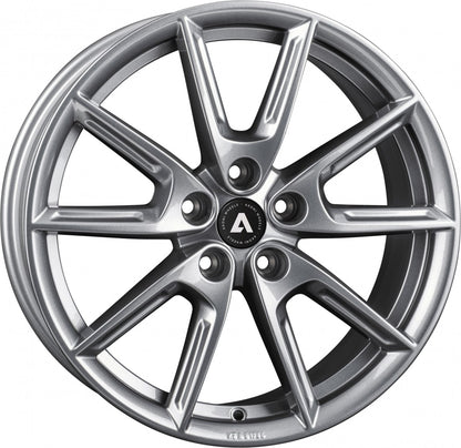 Akoni AK09 grey glossy Alufelge 8x18 Zoll ET48 LK 5x112 ML66.6