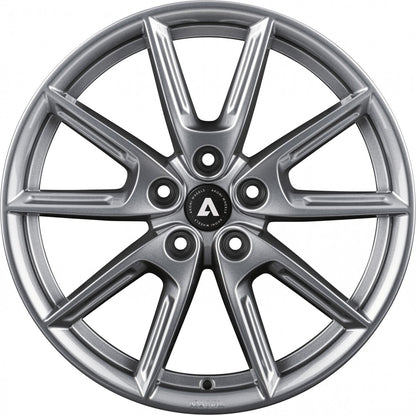 Akoni AK09 grey glossy Alufelge 8x18 Zoll ET48 LK 5x112 ML66.6 – Bild 2