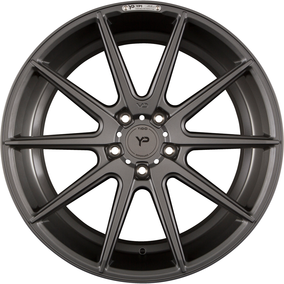 Yido Performance YP1 Talia Matt Titan Grau Alufelge 9.5x19 Zoll ET42 LK 5x120 ML72.6
