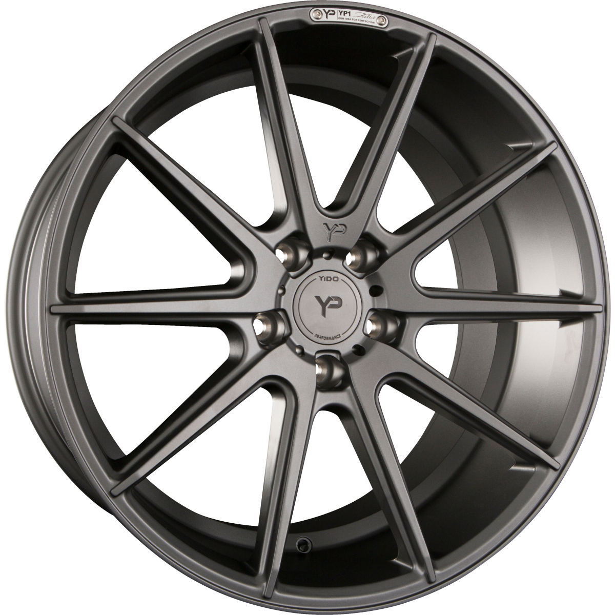 Yido Performance YP1 Talia Matt Titan Grau Alufelge 9.5x19 Zoll ET42 LK 5x120 ML72.6 – Bild 2