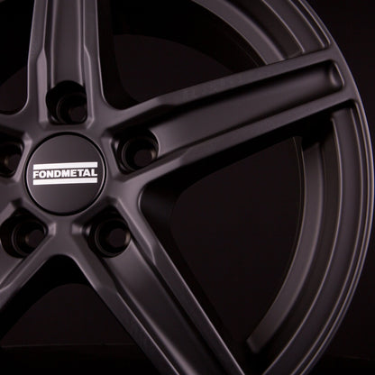 Fondmetal 8100 Matt Black Alufelge 6.5x16 Zoll ET50 LK 5x114.3 ML66.1 – Bild 5