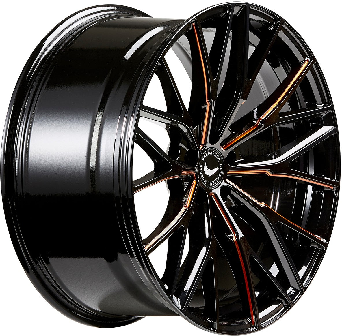 Barracuda Project 3.0 black gloss flashcopper Alufelge 8.5x18 Zoll ET43 LK 5x112 ML73.1 – Bild 3