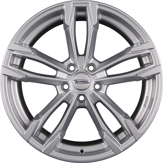 Arcasting Giorgione Silver Alufelge 7.5x19 Zoll ET48 LK 5x112 ML66.6