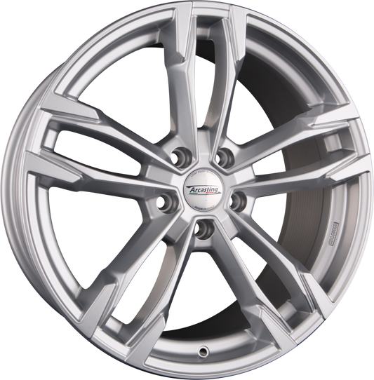 Arcasting Giorgione Silver Alufelge 7.5x19 Zoll ET48 LK 5x112 ML66.6 – Bild 2