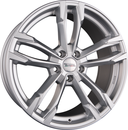 Arcasting Giorgione Silver Alufelge 7.5x19 Zoll ET48 LK 5x112 ML66.6 – Bild 2