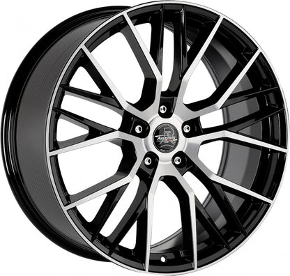 Arcasting Gladio black polished Alufelge 8.5x19 Zoll ET44 LK 5x114.3 ML67.1