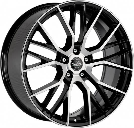 Arcasting Gladio black polished 8.5x19 ET45 - LK5/108 ML63.4