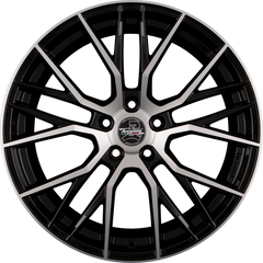 Arcasting Gladio Black Glossy Polished Alufelge 8x18 Zoll ET38 LK 5x114.3 ML67.1