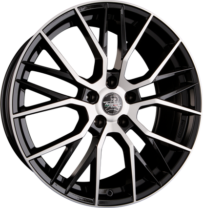 Arcasting Gladio Black Glossy Polished Alufelge 8x18 Zoll ET38 LK 5x114.3 ML67.1 – Bild 2