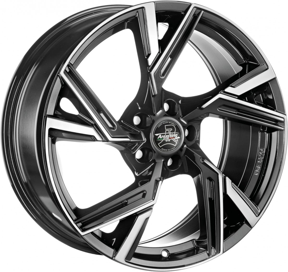 Arcasting Enea black polished 8.5x19 ET35 - LK5/112 ML66.6