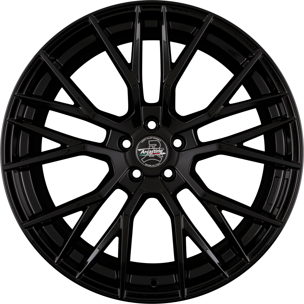 Arcasting Gladio black glossy Alufelge 8.5x19 Zoll ET25 LK 5x112 ML66.6 – Bild 2