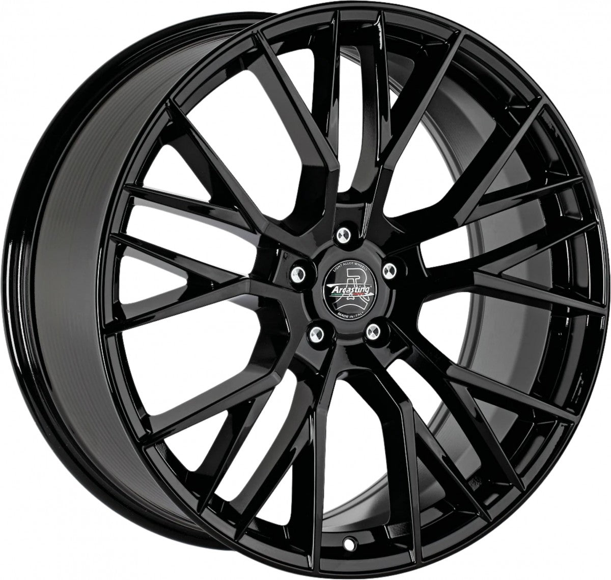 Arcasting Gladio black glossy 8.5x19 ET33 - LK5/112 ML66.6