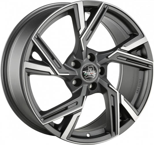 Arcasting Enea matt anthracite polished 9x20 ET33 - LK5/112 ML66.6