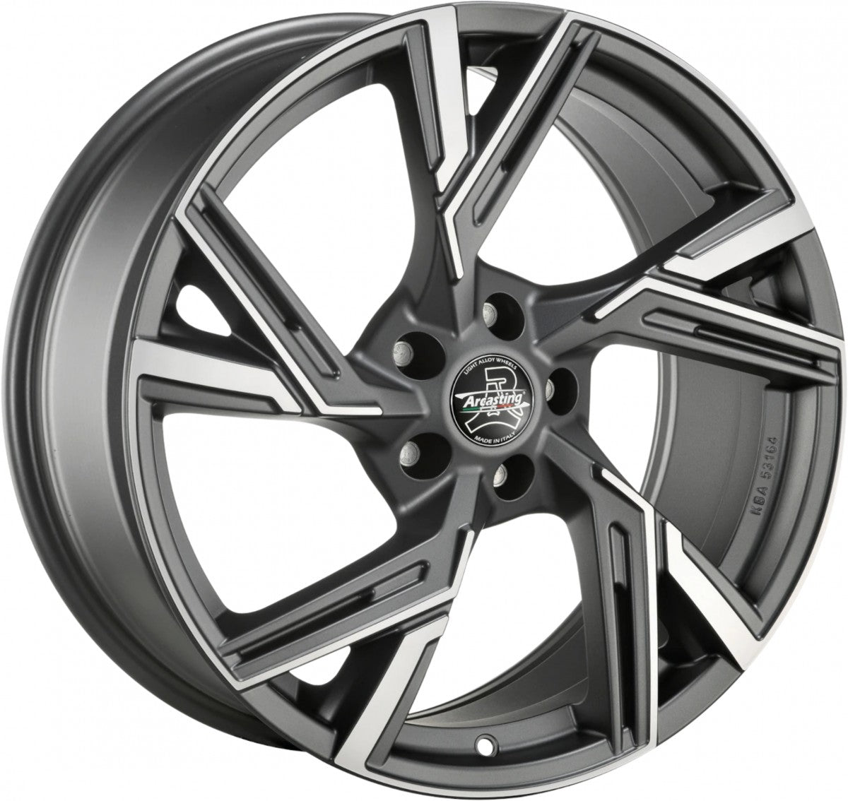 Arcasting Enea matt anthracite polished 9x20 ET33 - LK5/112 ML66.6