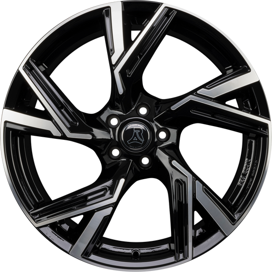 Arcasting Enea Nero Diamante - Black Polished Alufelge 9x20 Zoll ET33 LK 5x112 ML66.6 – Bild 2