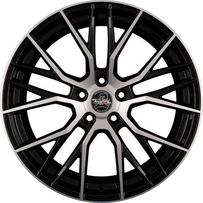Arcasting Gladio black polished Alufelge 8x18 Zoll ET33 LK 5x110 ML65.1 – Bild 2