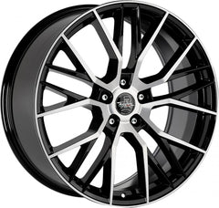 Arcasting Gladio black polished Alufelge 8x18 Zoll ET42 LK 5x108 ML63.4
