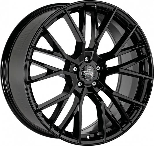 Arcasting Gladio black glossy 9.5x19 ET22 - LK5/112 ML66.6