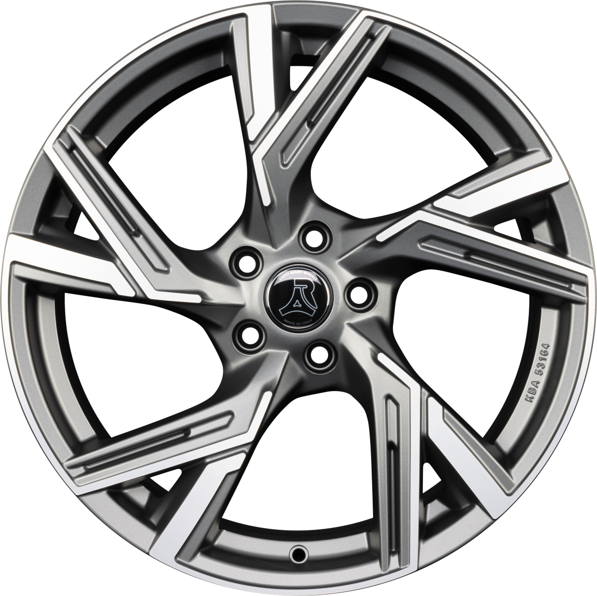 Arcasting Enea matt anthracite polished Alufelge 9.5x22 Zoll ET36 LK 5x112 ML66.6 – Bild 2