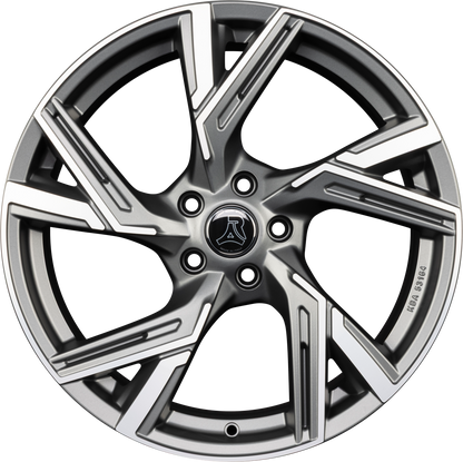 Arcasting Enea matt anthracite polished Alufelge 9.5x22 Zoll ET36 LK 5x112 ML66.6 – Bild 2