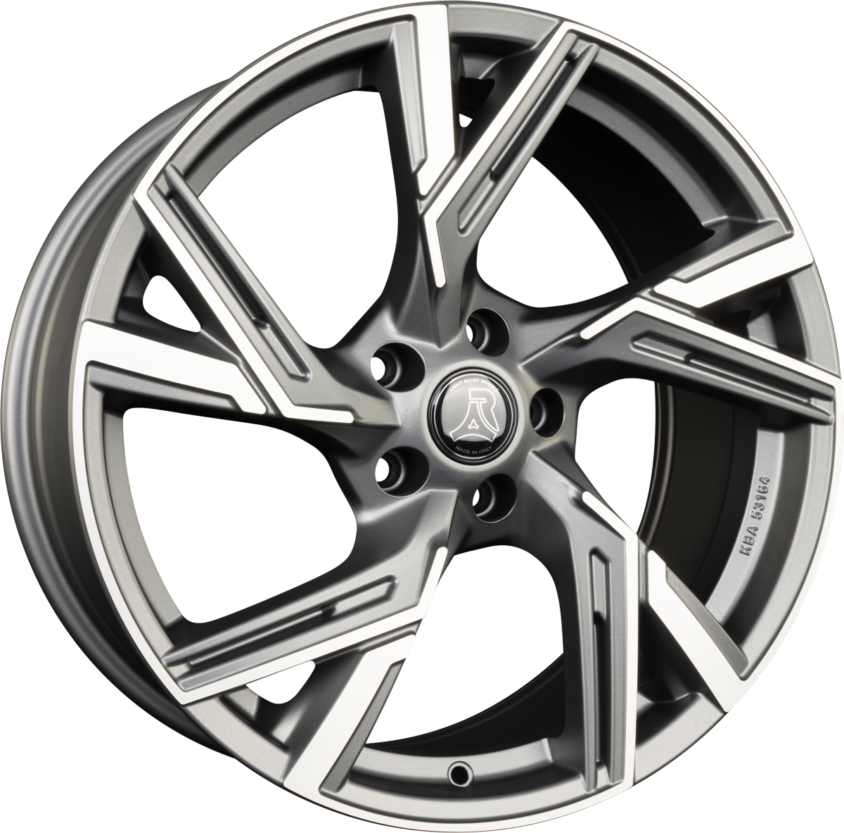 Arcasting Enea matt anthracite polished Alufelge 9.5x22 Zoll ET36 LK 5x112 ML66.6 – Bild 3
