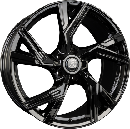 Arcasting Enea glossy black Alufelge 8.5x19 Zoll ET45 LK 5x114.3 ML72.6 – Bild 3