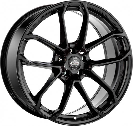 Arcasting Caesar glossy black 9.5x21 ET19 - LK5/112 ML66.6