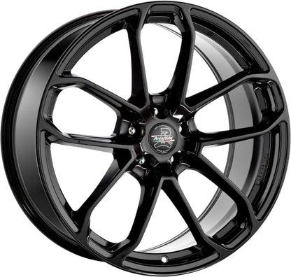Arcasting Caesar glossy black Alufelge 10x22 Zoll ET35 LK 5x112 ML66.6