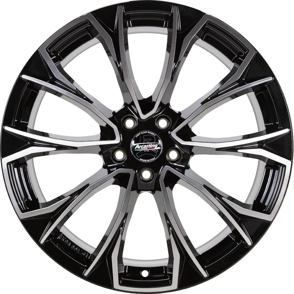 Arcasting Century nero machined 8.5x20 ET43 - LK5/112 ML66.6