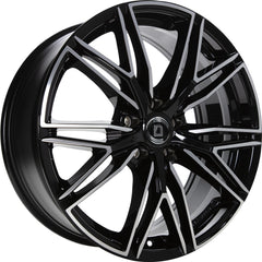 Arcasting Predator neros machined Alufelge 9x19 Zoll ET40 LK 5x120 ML72.6