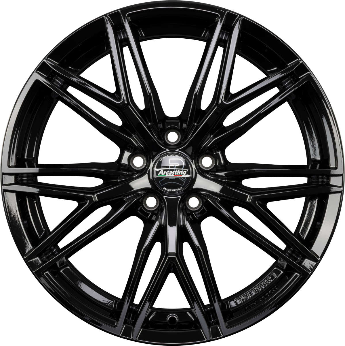 Arcasting Predator neros Alufelge 8x19 Zoll ET35 LK 5x112 ML66.6 – Bild 3