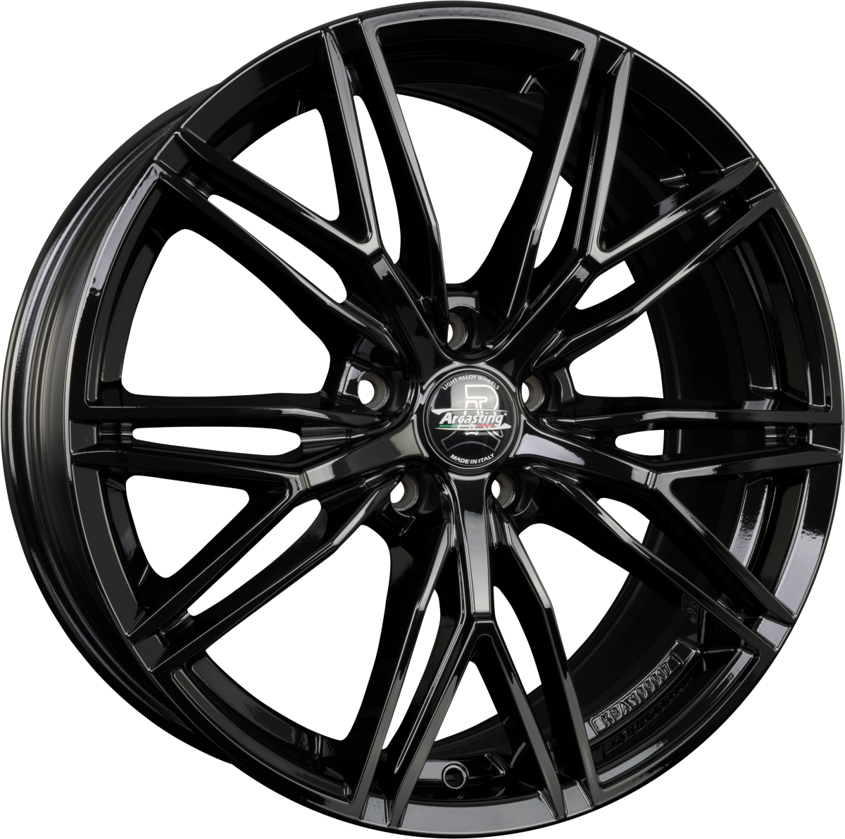 Arcasting Predator neros Alufelge 8x19 Zoll ET35 LK 5x112 ML66.6 – Bild 4