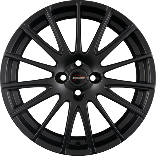 Team Dynamics Jet-GT Racing Black Alufelge 7.5x18 Zoll ET35 LK 4x108 ML63.4