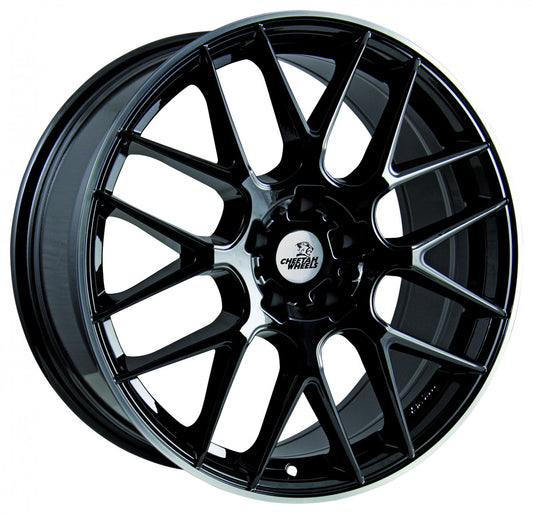 Cheetah Wheels CV.03 black horn polished 8x18 ET45 - LK5/114.3 ML70.4