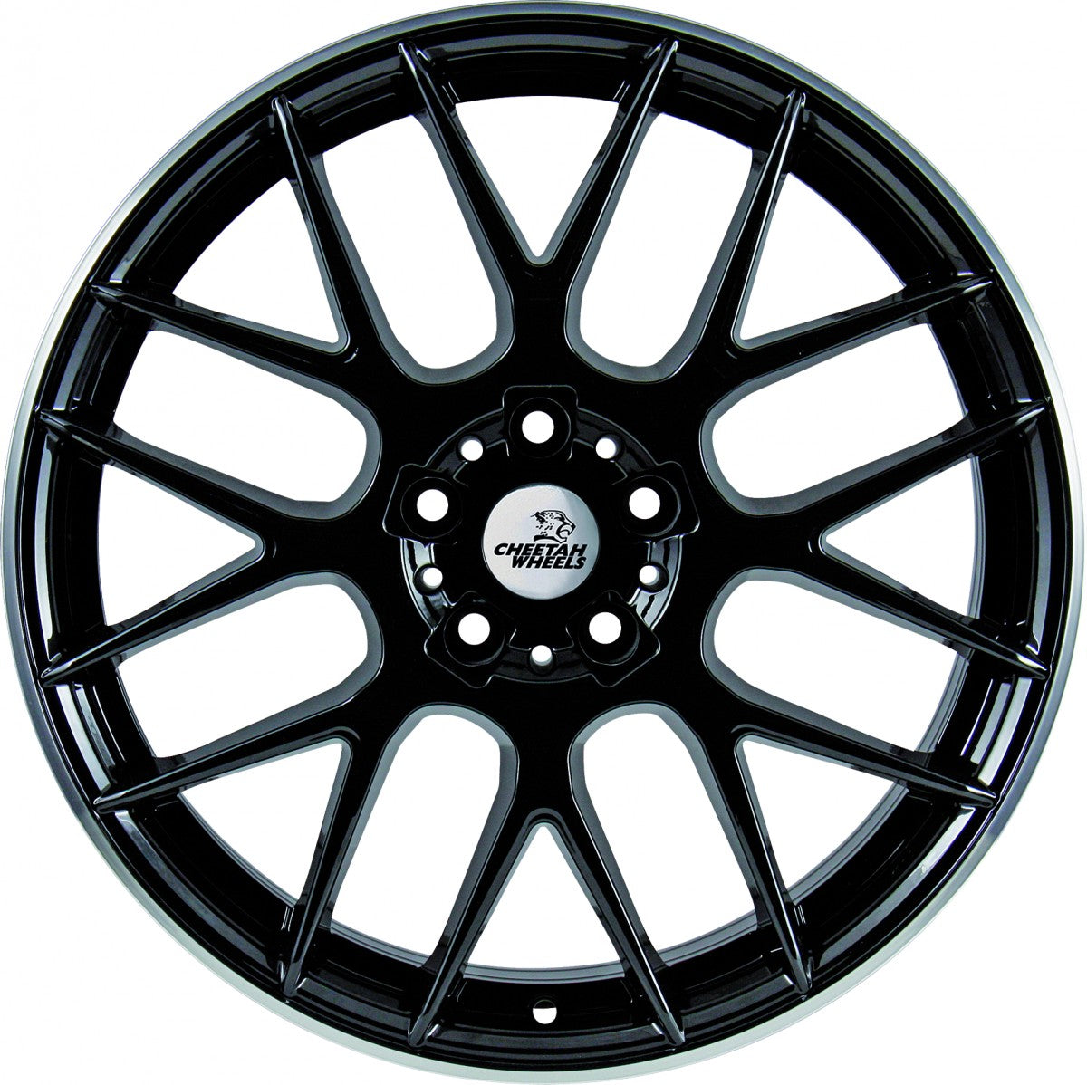 Cheetah Wheels CV.03 black horn polished 8x18 ET45 - LK5/114.3 ML70.4
