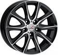 R-Style Wheels SR13 black front polished Alufelge 8x17 Zoll ET48 LK 5x112 ML70.4