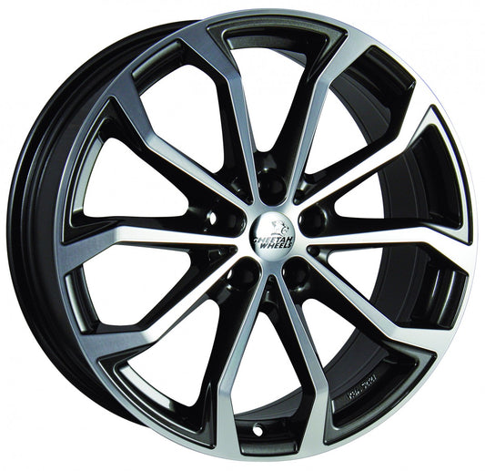 Cheetah Wheels CV.04 anthrazit polished 8x18 ET42 - LK5/112 ML70.4