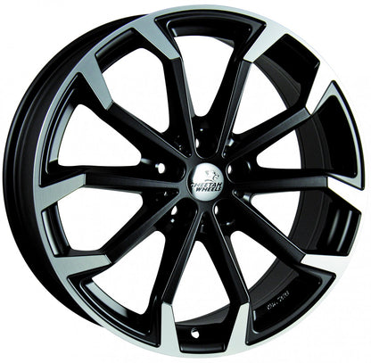 Cheetah Wheels CV.04 black matt polished Alufelge 8x18 Zoll ET42 LK 5x112 ML70.4