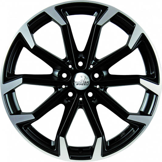 Cheetah Wheels CV.04 black matt polished 8x19 ET47 - LK5/112 ML70.4