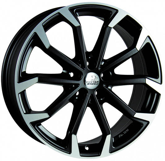 Cheetah Wheels CV.04 black matt polished 8x19 ET45 - LK5/114.3 ML70.4