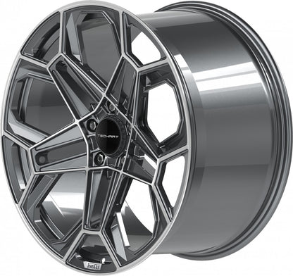 Proline Techart Daytona II grey polished Alufelge 9x20 Zoll ET46 LK 5x130 ML71.5 – Bild 9