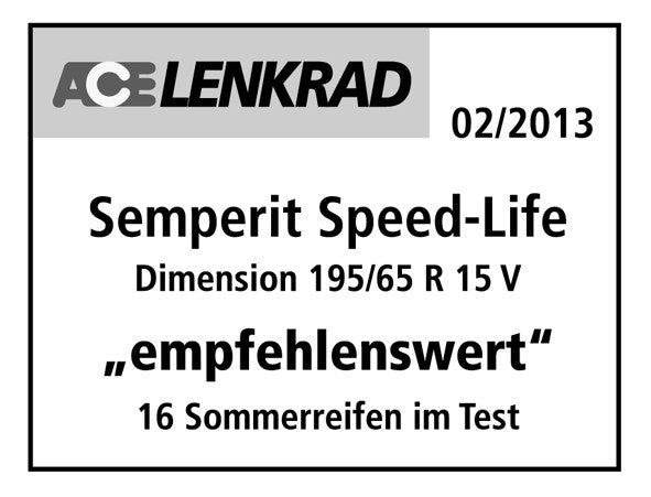 Semperit Speed Life DOT19 215/65 R15 96H Sommer DOT DOT19 – Bild 3
